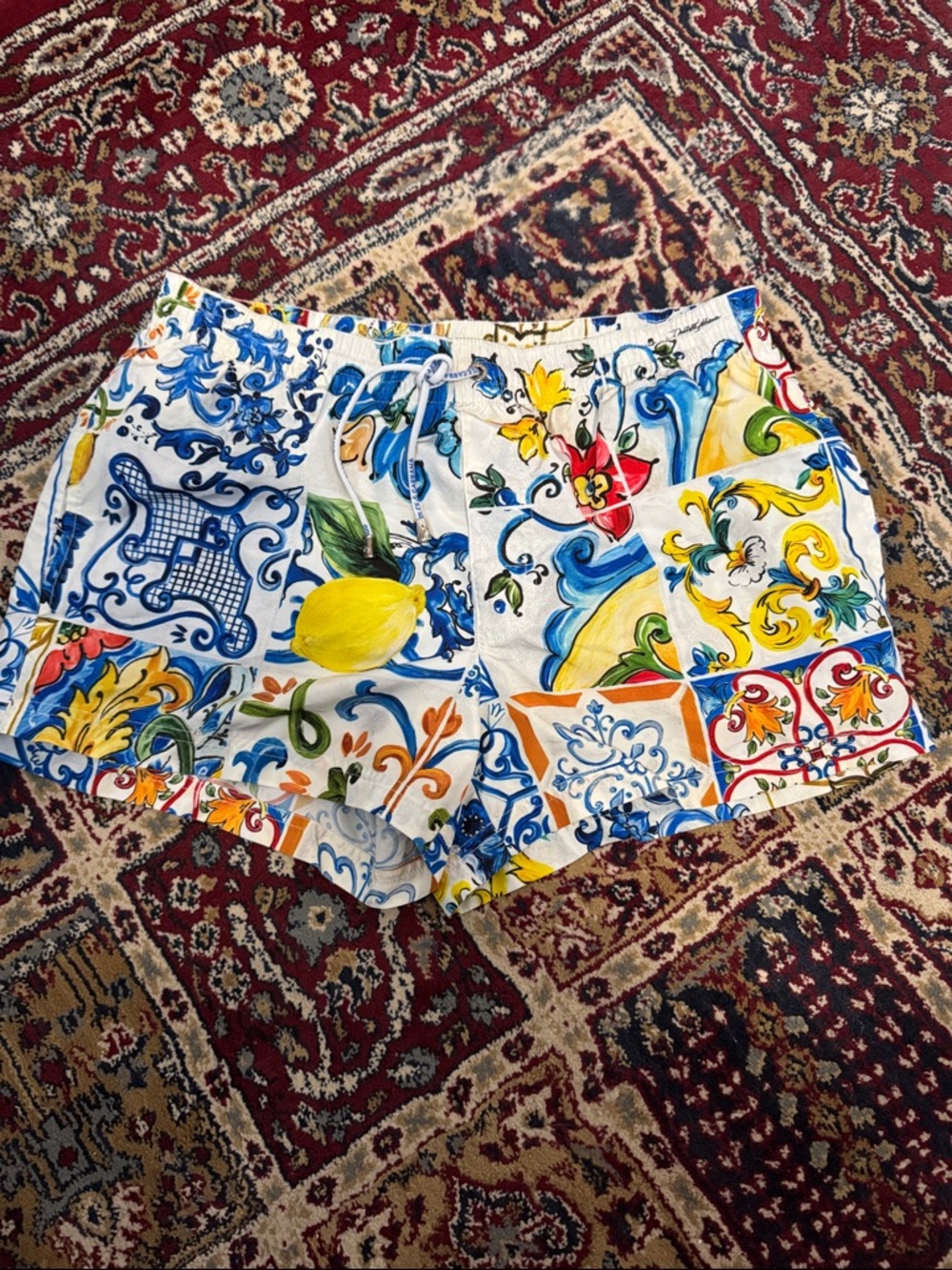 Dolce & Gabbana Sicily, Italy print Drawstring Shorts